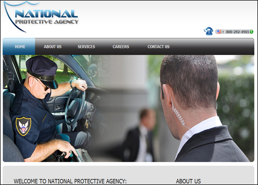 Security Guard Company Website