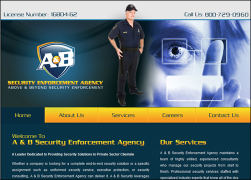 Security Guard Business Website